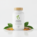 Organic wellness multivitamin supplement bottle